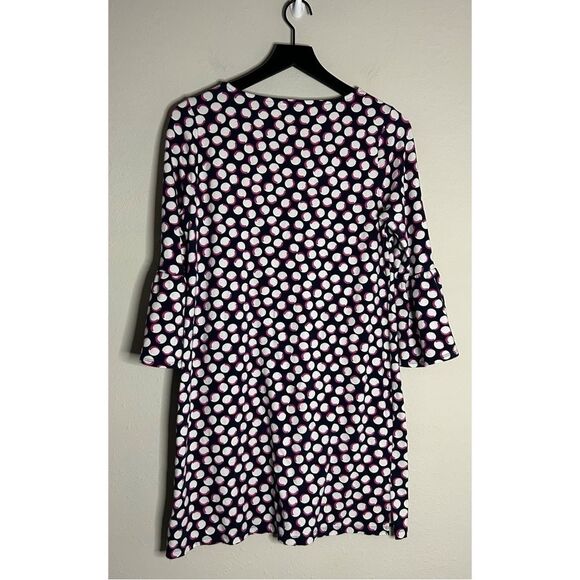 Crown & Ivy Polka Dot Bell Sleeve Dress Size M - Picture 2 of 6